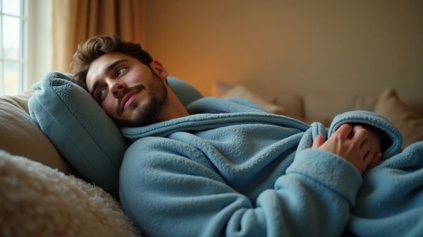 Adoptez le peignoir homme polaire pour un confort chaleureux